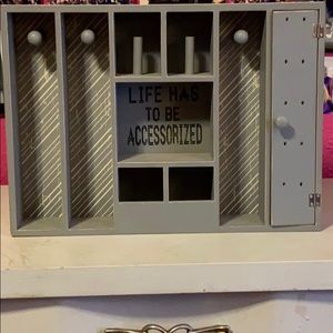 “Life has to be accessorized” jewelry stand